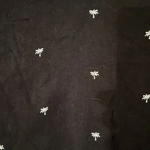 Denim Flower Shirts Palm Tree T Shirt Size Large Unisex